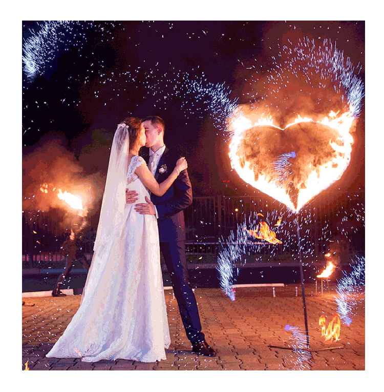 Организация пиротехнического шоу на свадьбу  Богучар | boguchar.salutsklad.ru