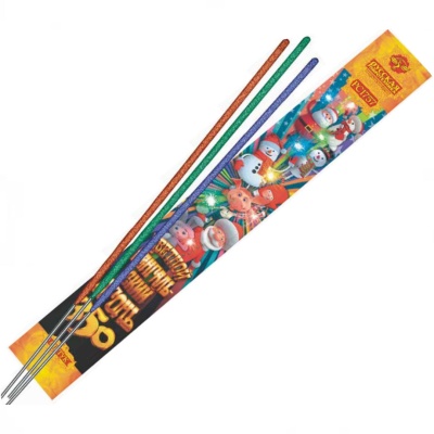 Цветной 350 мм. Бенгальские огни купить в Богучаре | boguchar.salutsklad.ru