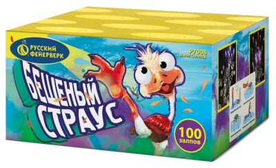 Бешеный страус Батарея салютов купить в Богучаре | boguchar.salutsklad.ru